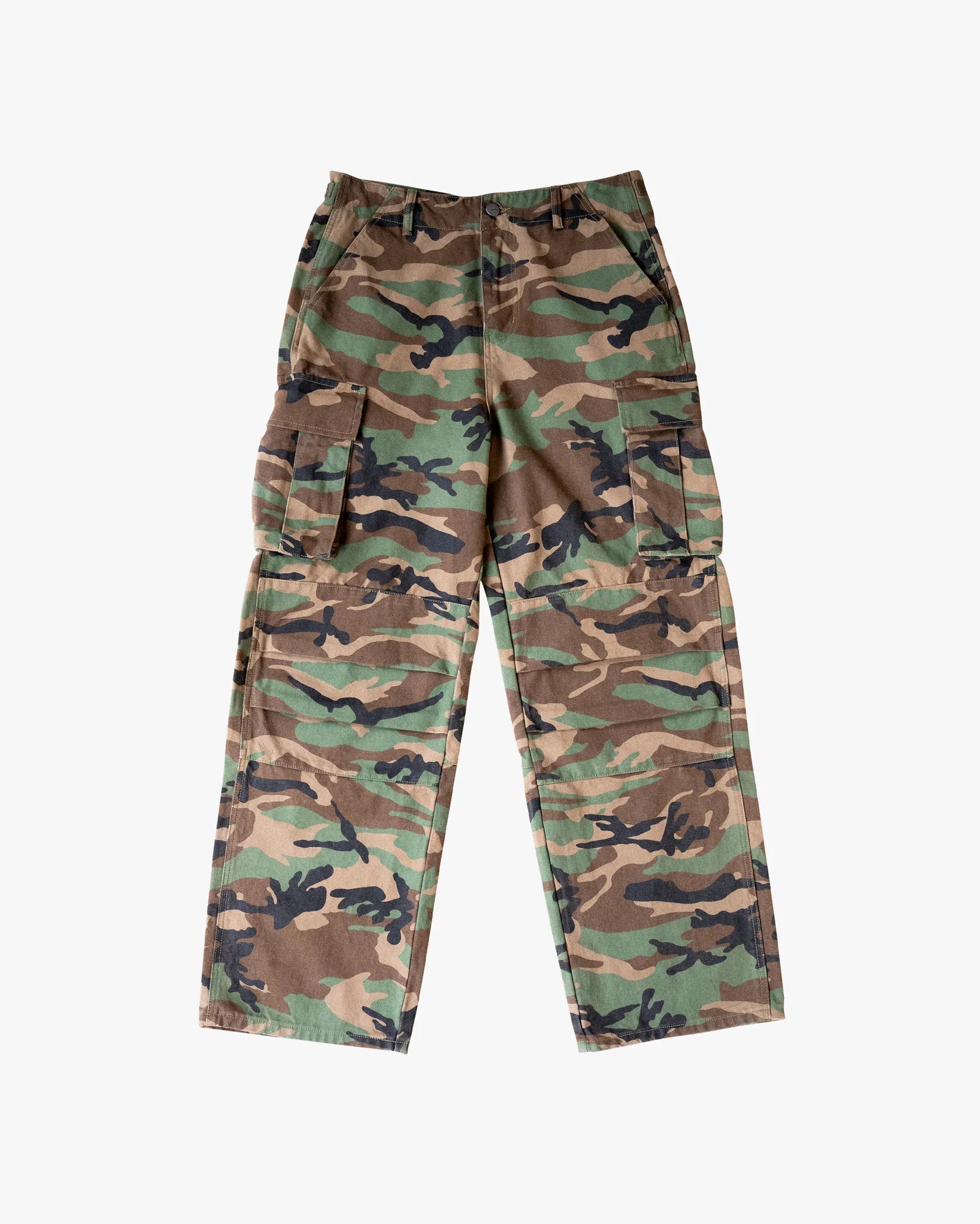 camo bungee nylon pants - medium