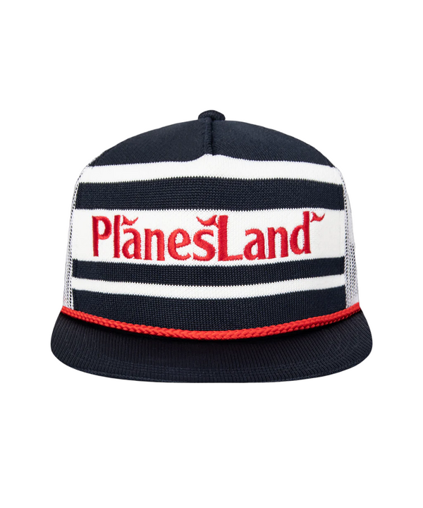 Planesland Knit Stripes Trucker Hat - Indigo