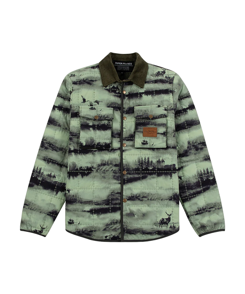 Into the Wild Quilted Shirt Jacket -  To The Wild Print