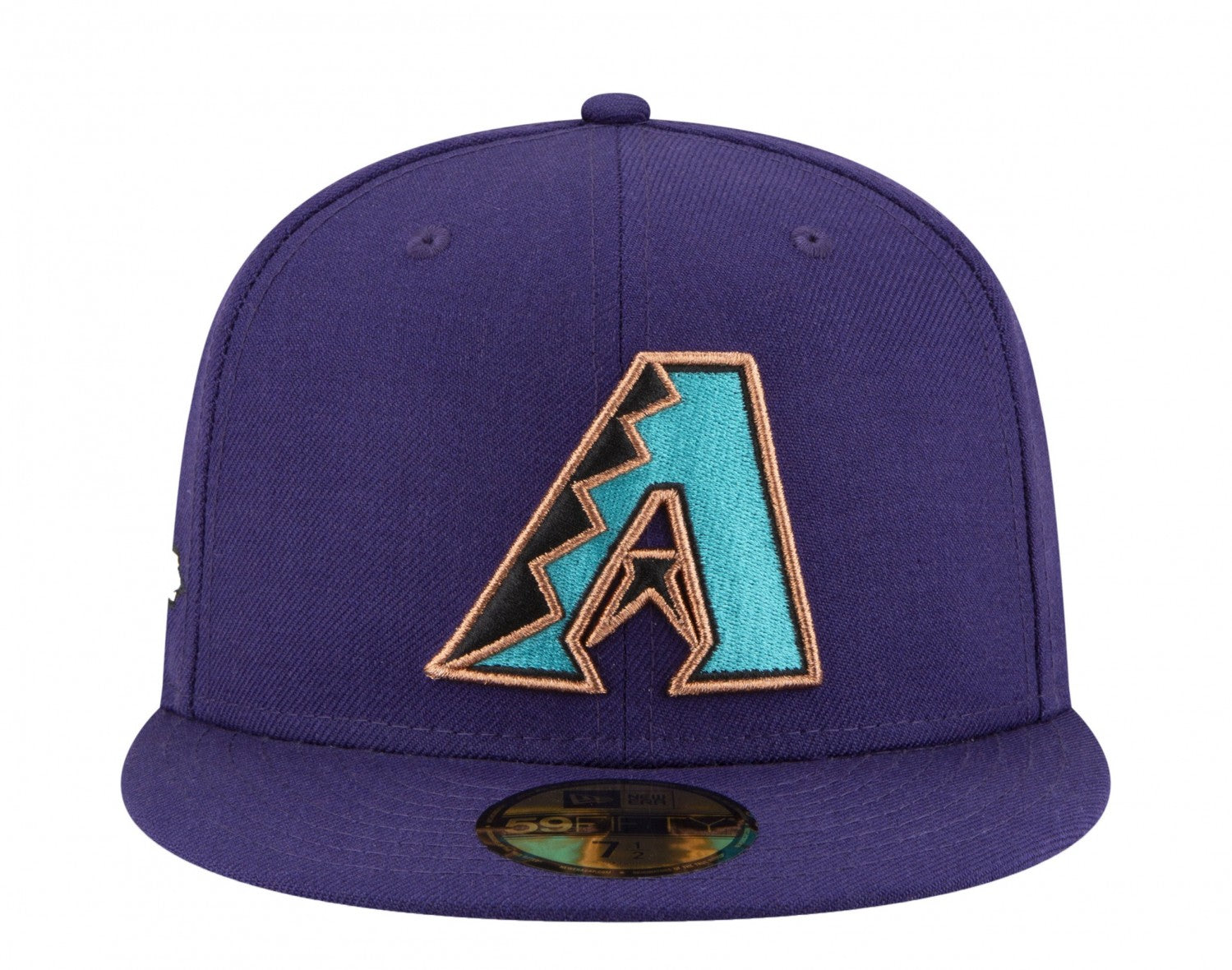 Arizona Diamondbacks 2001 WS POP-SWEAT Purple-Pink Fitted Hat