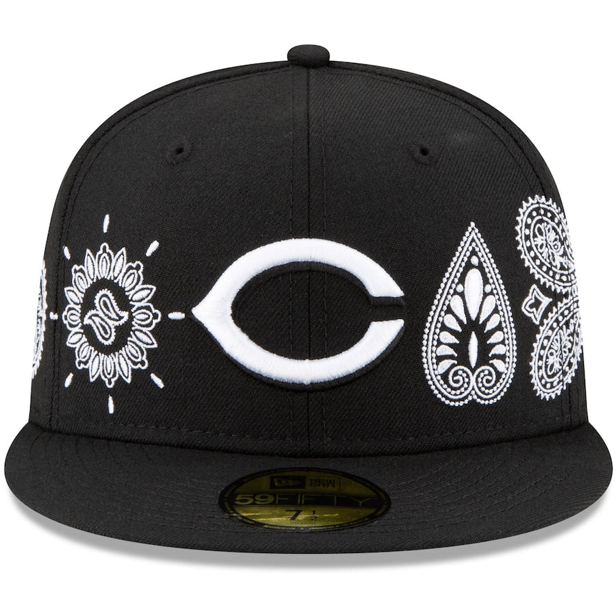 Los Angeles Lakers PAISLEY ELEMENTS Black Fitted Hat