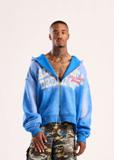 California Dreamin Full Zip Hoodie - Blue