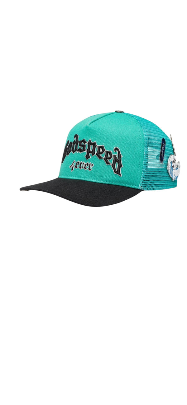 GS Forever Trucker Hat (Turquoise/Black)