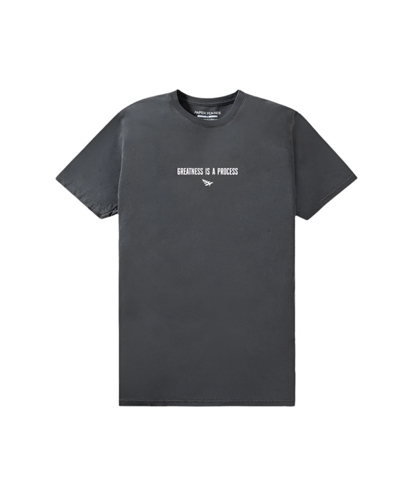 Greatness Is A Process Tee - Washed Black