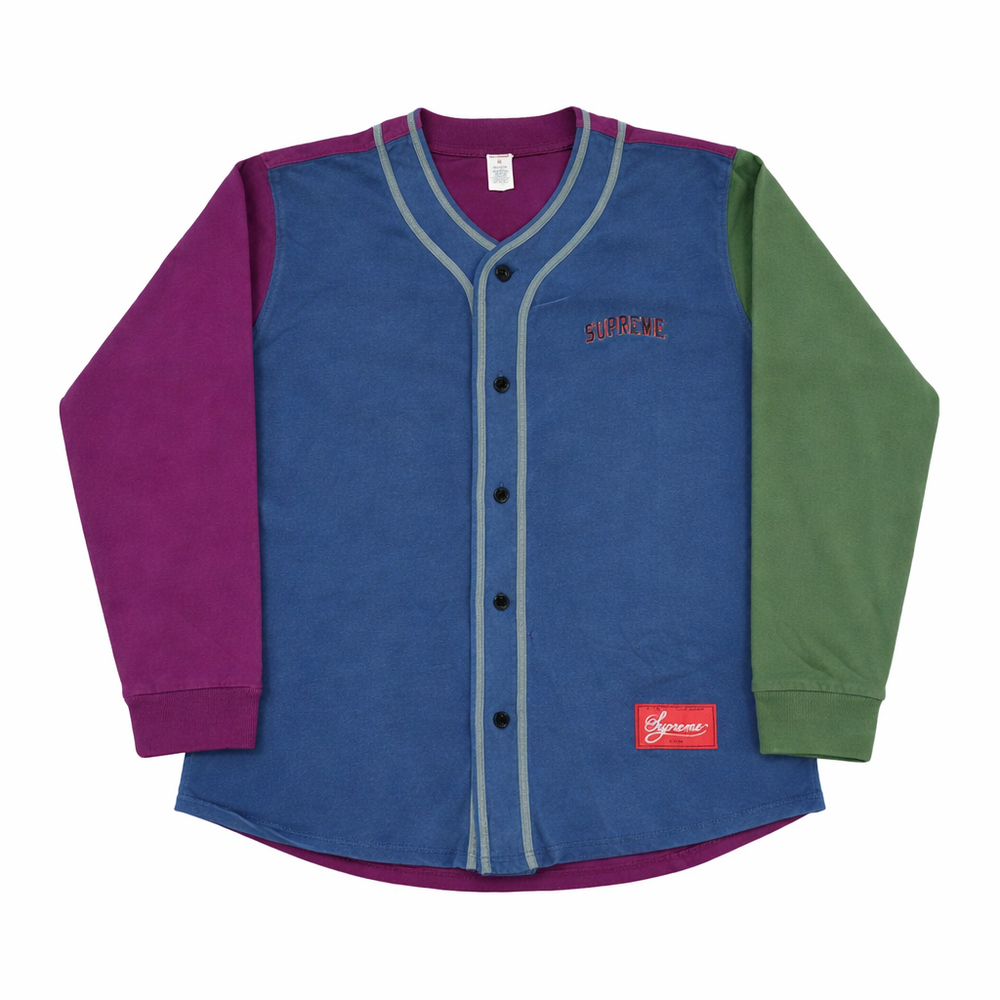 トップス SUPREME - COLOR BLOCKED BASEBALL TOP