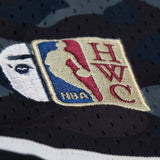 New Jersey Nets Black M&N x BAPE Swingman Camo Shorts