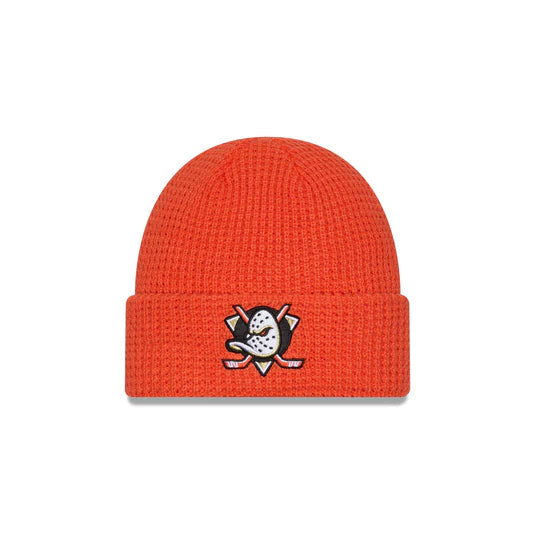 Anaheim Ducks Waffle Stitch Knit Beanie