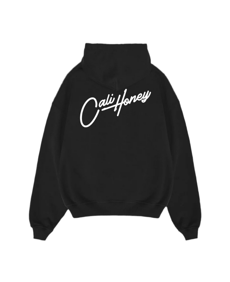 Cursive Hoodie Black Premium