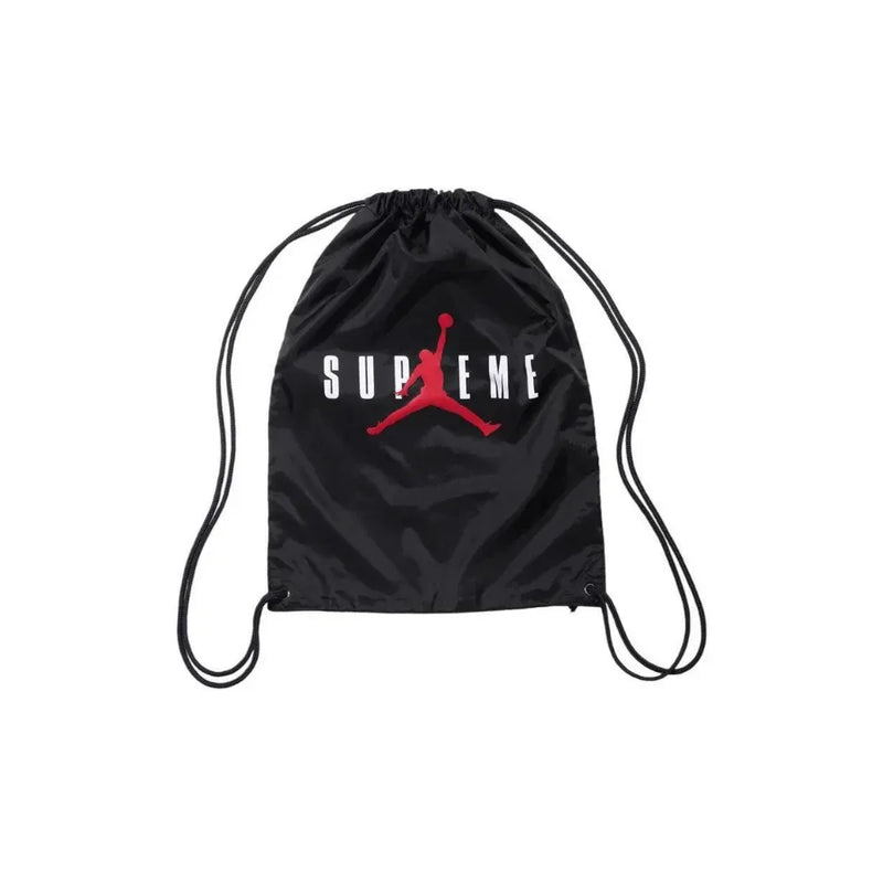 Supreme x Jordan Drawstring Bag - Black – Sneaker Bar Supreme x Jordan Drawstring Bag - Black – Sneaker Bar
