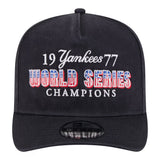 New York Yankees New Era 1977 World Series Champions Throwback 9Fifty A-Frame SnapBack Hat - Navy