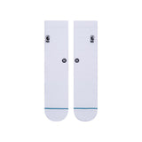 NBA Stance Unisex Logoman Crew Sock - White