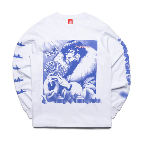 Count Em LS Knit - White