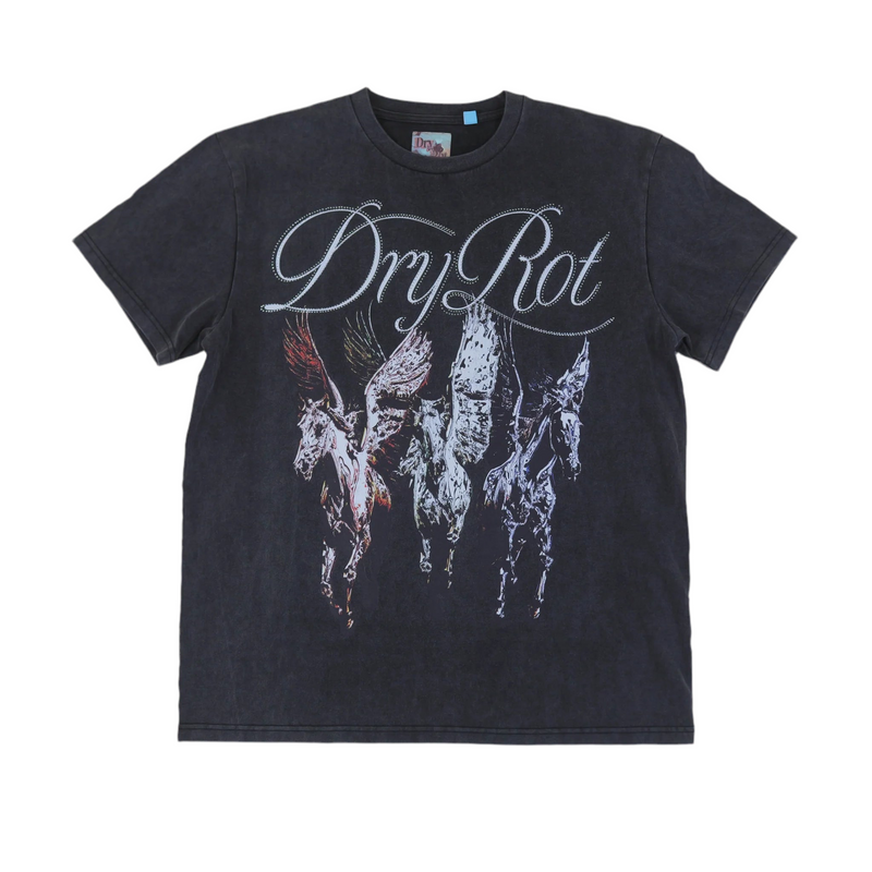 Dry Rot Pegasus Tee - Black