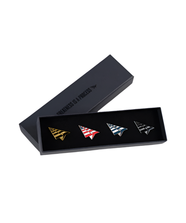 Metallic Planes Pin Set