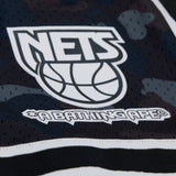 New Jersey Nets Black M&N x BAPE Swingman Camo Shorts