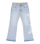 Godspeed OG Logo Flared Denim Printed Blue