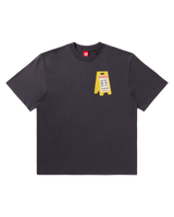 Aisle Closed SS Knit - Charcoal Art