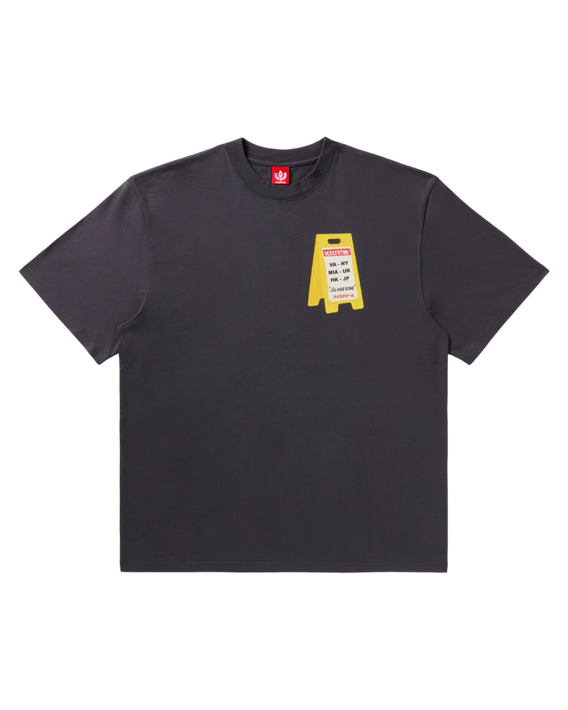 Aisle Closed SS Knit - Charcoal Art