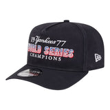New York Yankees New Era 1977 World Series Champions Throwback 9Fifty A-Frame SnapBack Hat - Navy