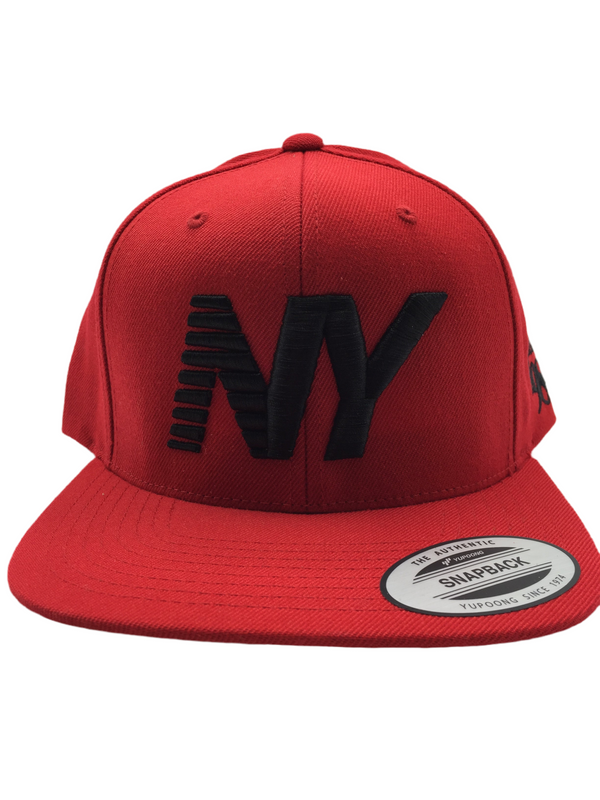 Red x Black NY Balance Snapback