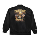 New York Knicks Mitchell & Ness 2026 NBA Finals Champions Satin Full-Snap Jacket - Black