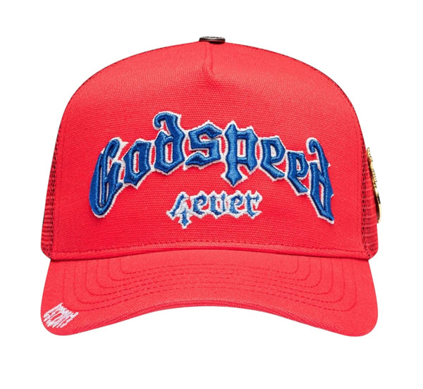 Godspeed Forever Trucker Hat Red/White/Blue
