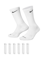 Nike Everyday Plus Cushioned Training Crew Sock (6-pack) - White