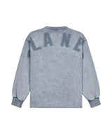 Snow Wash Open Bottom Crewneck
