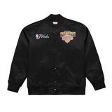 New York Knicks Mitchell & Ness 2026 NBA Finals Champions Satin Full-Snap Jacket - Black
