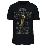 New York Knicks Nike Unisex 2026 NBA Finals Champions Locker Room T-Shirt - Black
