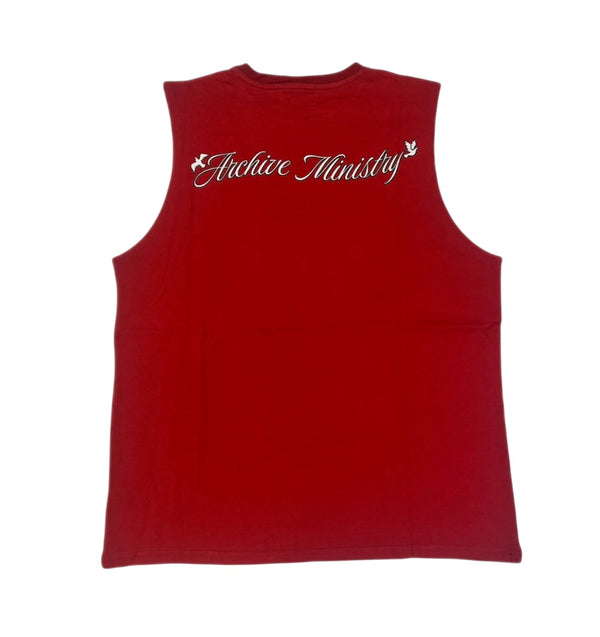 Archive Ministry Desire Cutoff Tee - Red