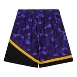 Men's Phoenix Suns Mitchell & Ness x BAPE Purple Mesh Shorts