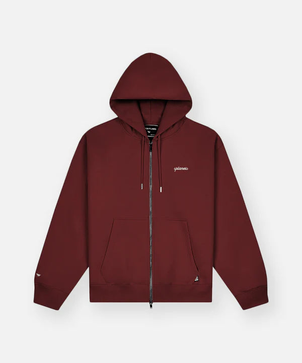 Planes Script Weld Zip Up Hoodie