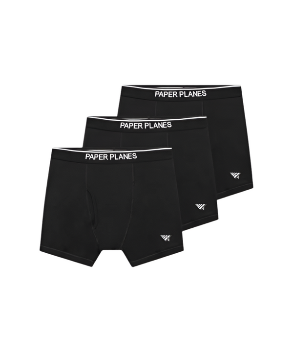 3 Pack Classic Cotton Boxer Brief - Black