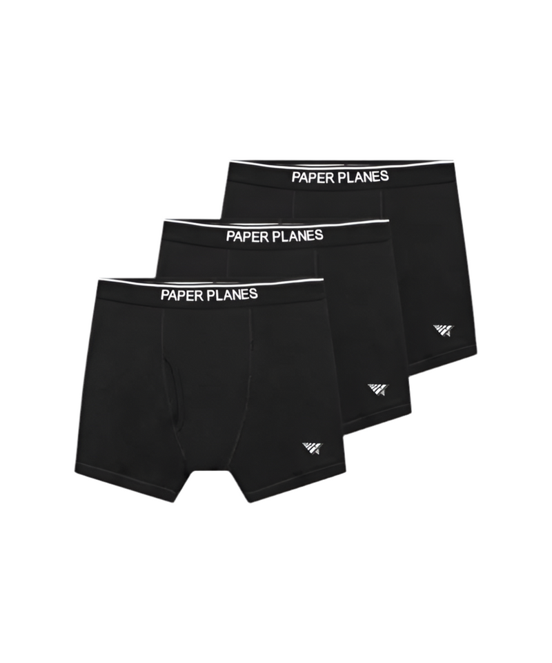 3 Pack Classic Cotton Boxer Brief - Black