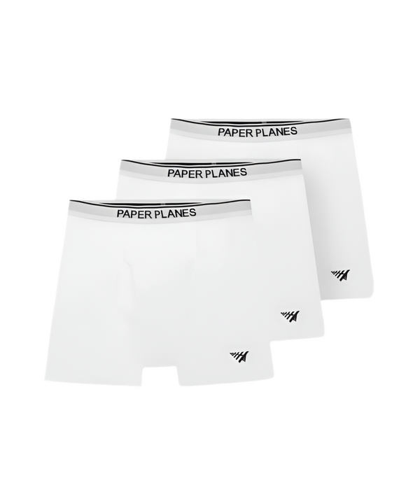 3 Pack Classic Cotton Boxer Brief - White