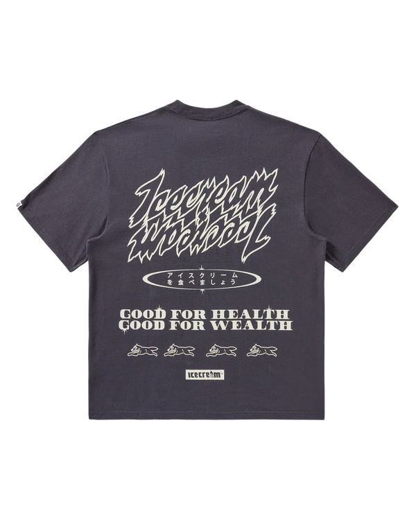 Money On My Mind SS Knit - Charcoal Art