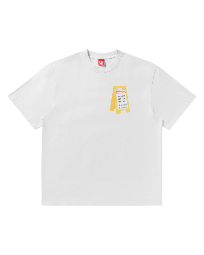 Aisle Closed SS Knit - White