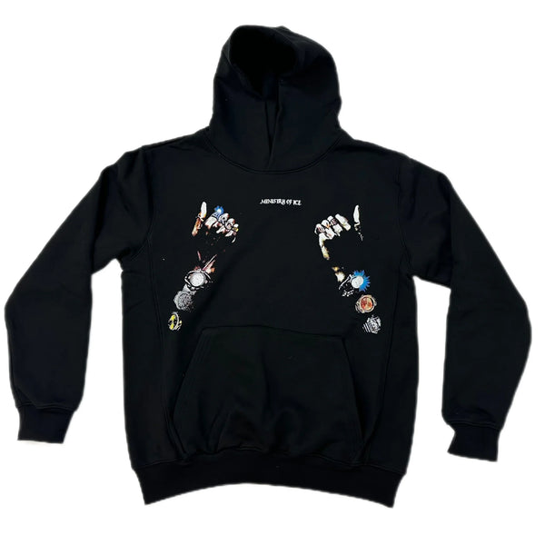 Wrist Bling Hoodie - Black