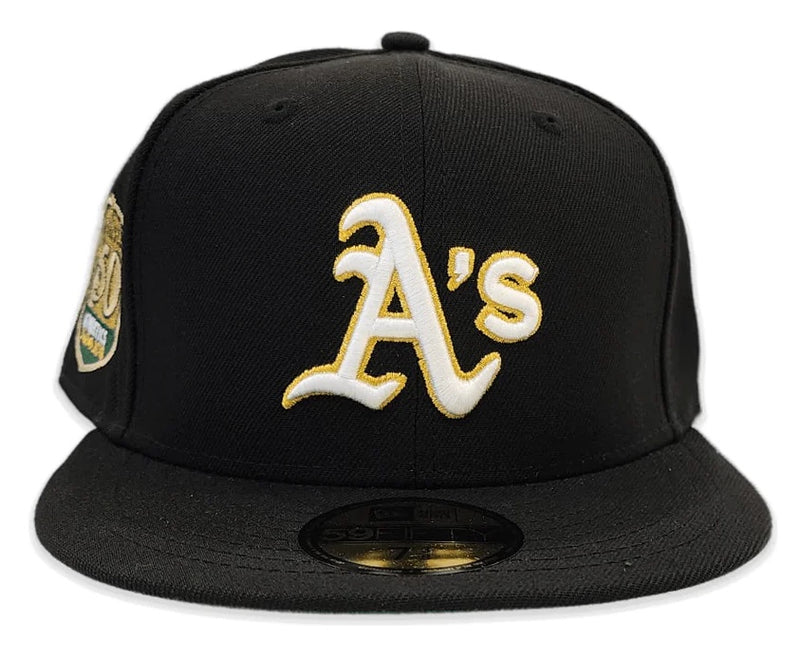 Oakland Athletics 50th Anniversary Fitted Black – Sneaker Bar
