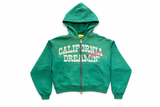 California Dreamin Full Zip Hoodie - Green