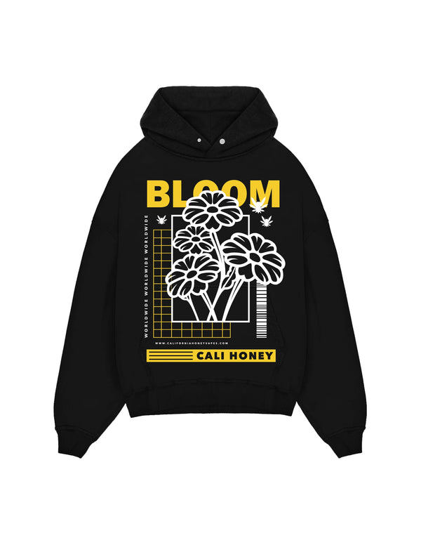 Cali Honey Bloom Hoodie - Black