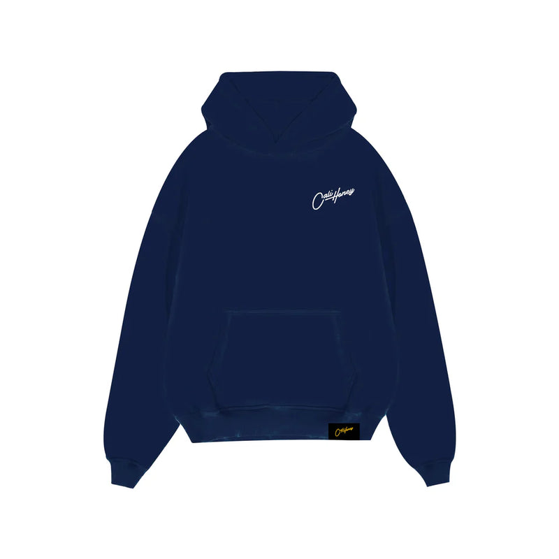 Cursive Hoodie - Navy