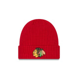 Chicago blackhawks waffle knit Beanie