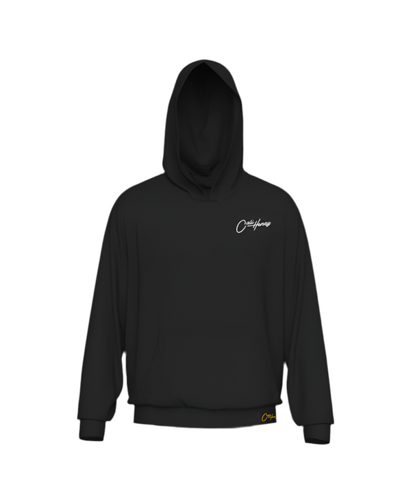 Cursive Hoodie Black Premium