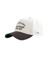 Broken Dreams Repair Shop A-Frame SnapBack - Eggshell