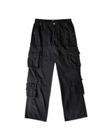 Canvas Cargo Pants - Black