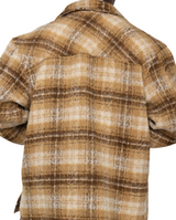 Side Slit Flannel - Tan