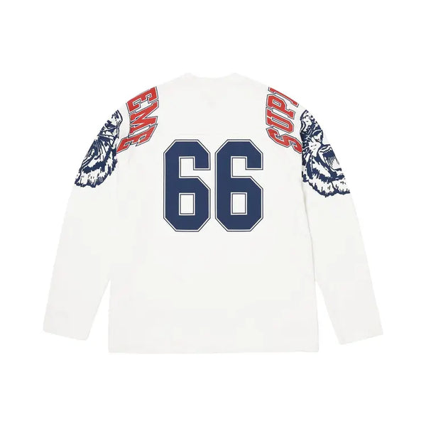 Supreme Mascot Long-Sleeve Football Top White’