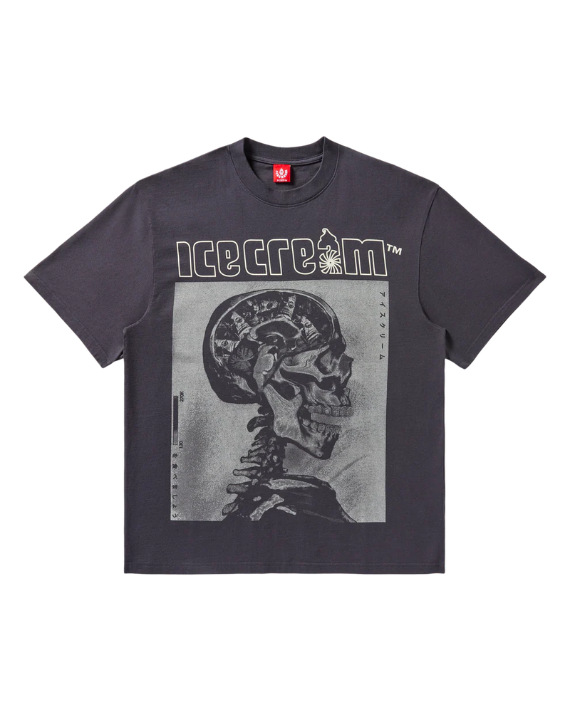 Money On My Mind SS Knit - Charcoal Art